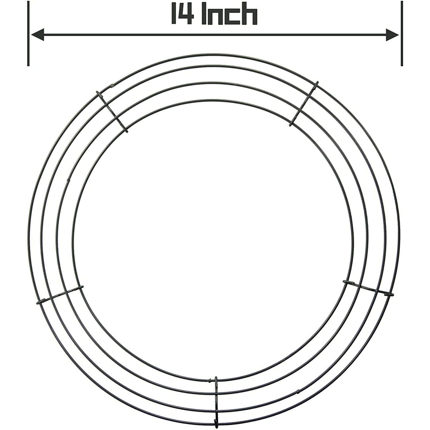Wreath Form Wire - A25F-14 Inch Wire Wreath Frame Metal