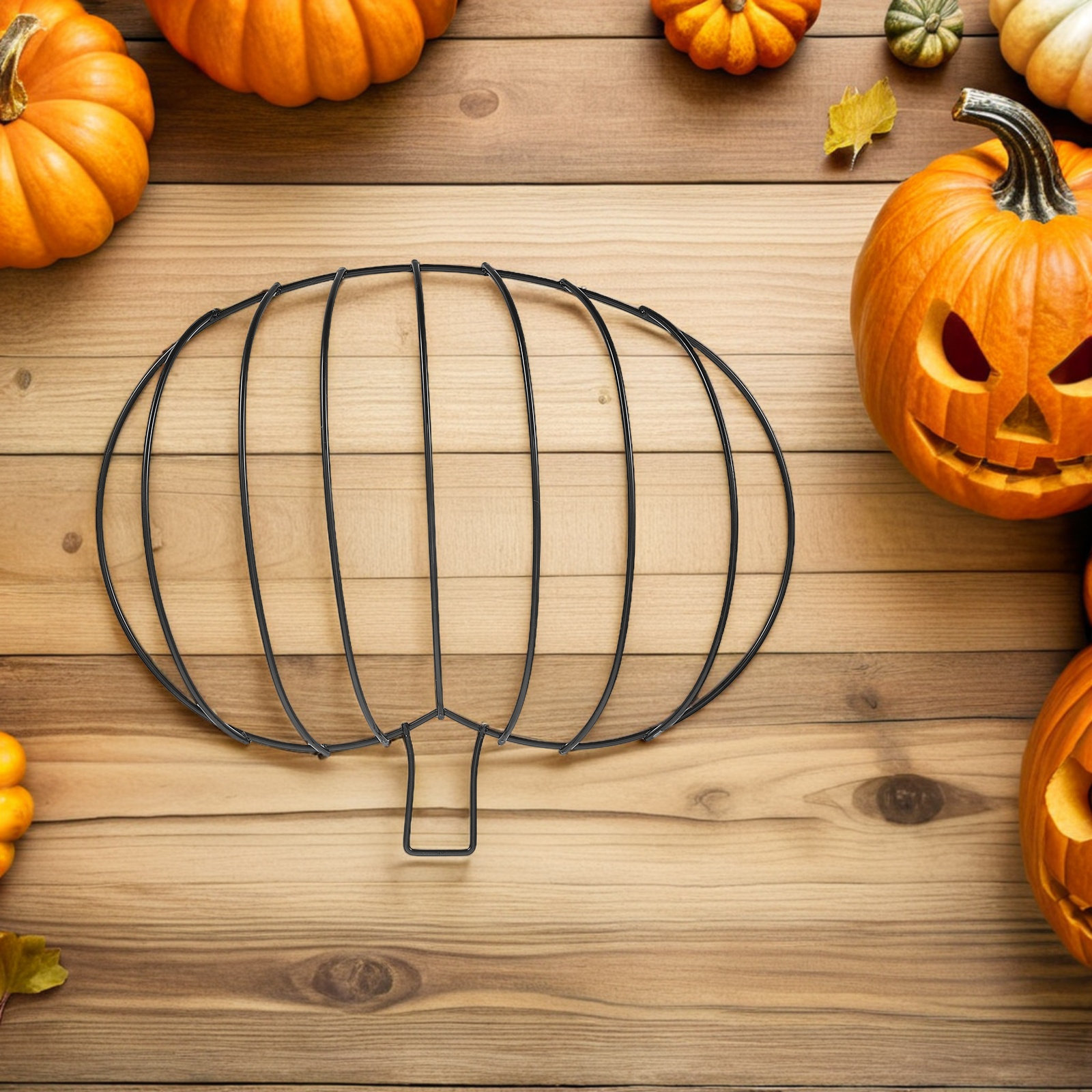 3pcs Pumpkin Shaped Metal Wrea - огляд і ціна Wreath Form Wire