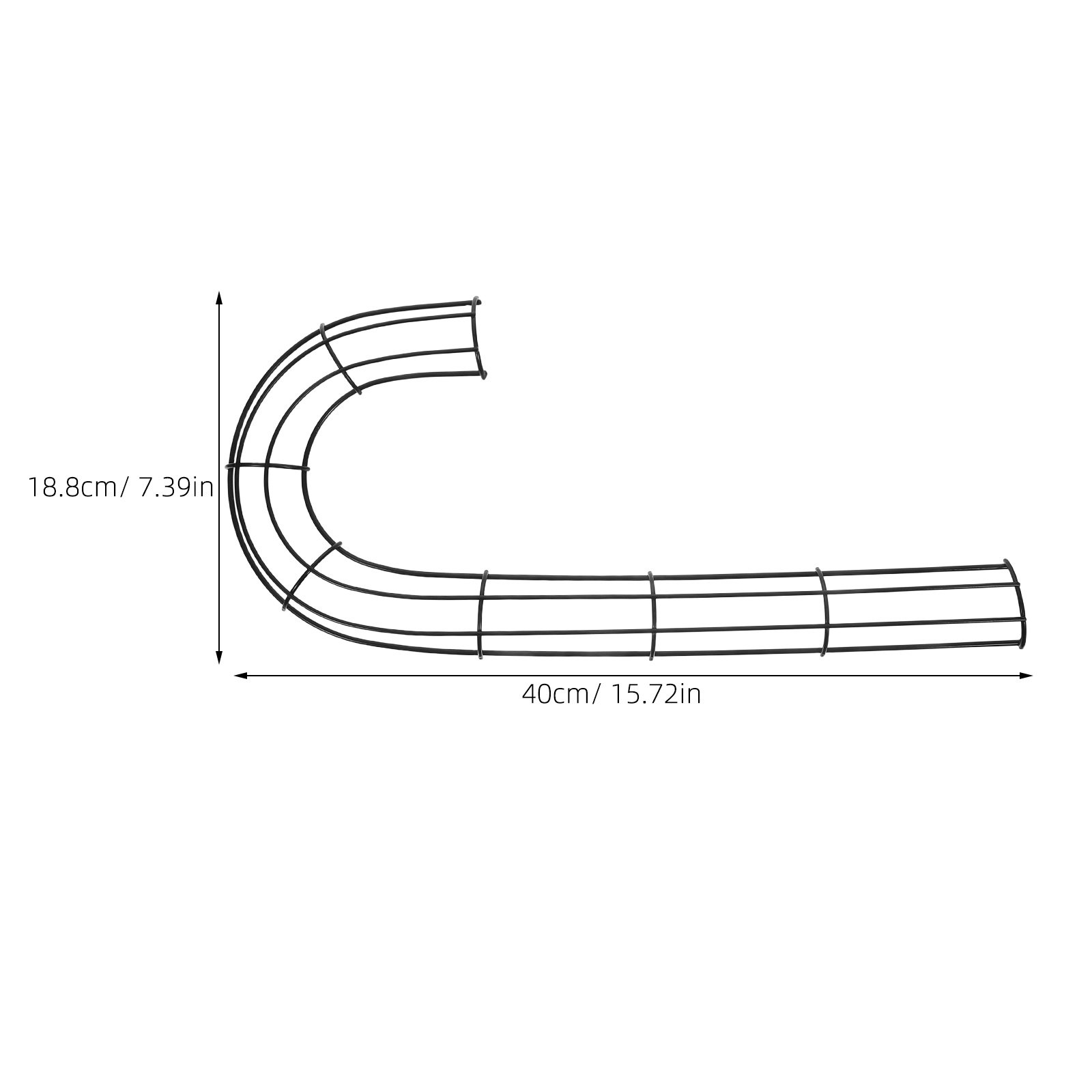 2Pcs Christmas J Shape Wreath  - огляд і ціна Wreath Form Wire