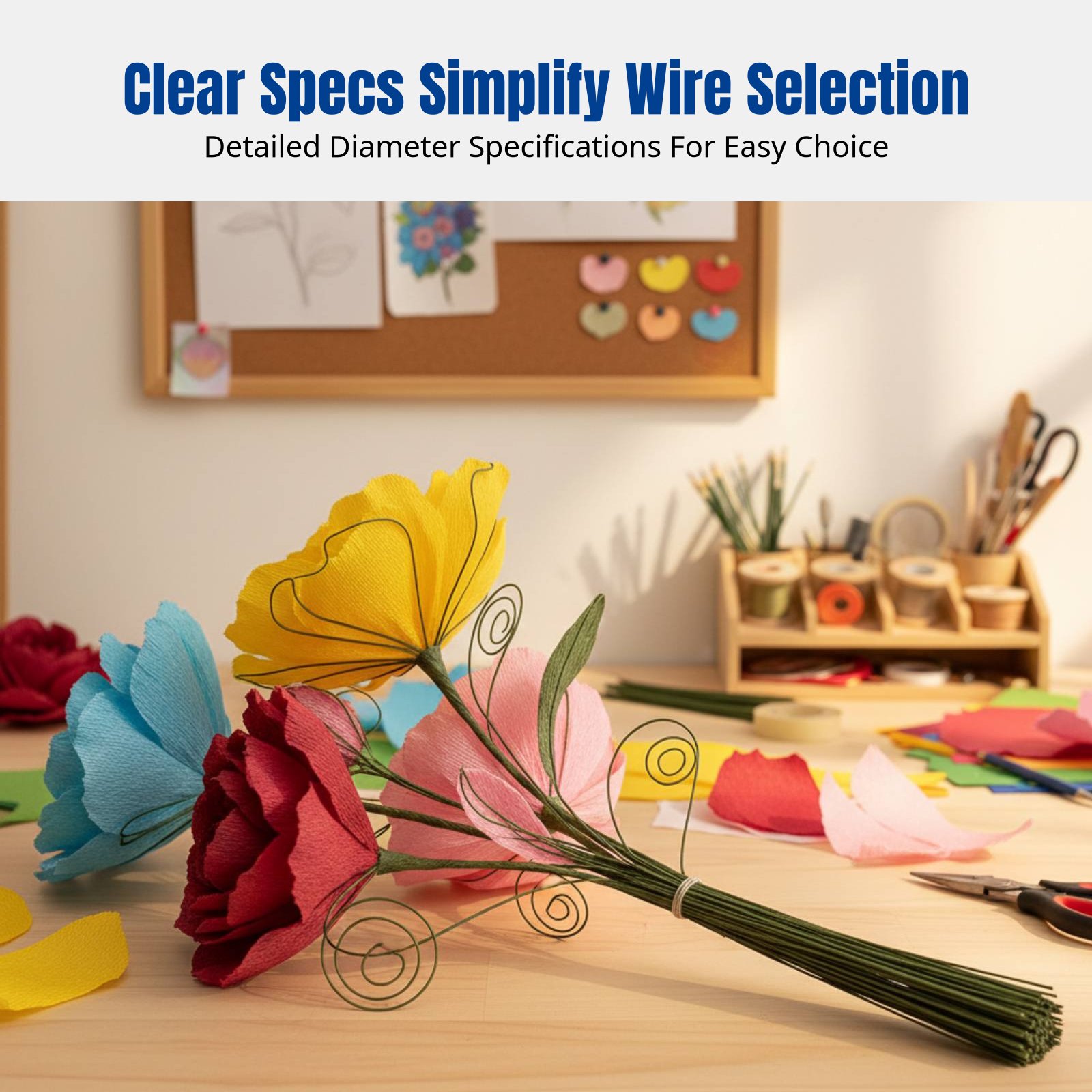 DIY Handcraft Floral Stem Wire - огляд і ціна Flower Supply
