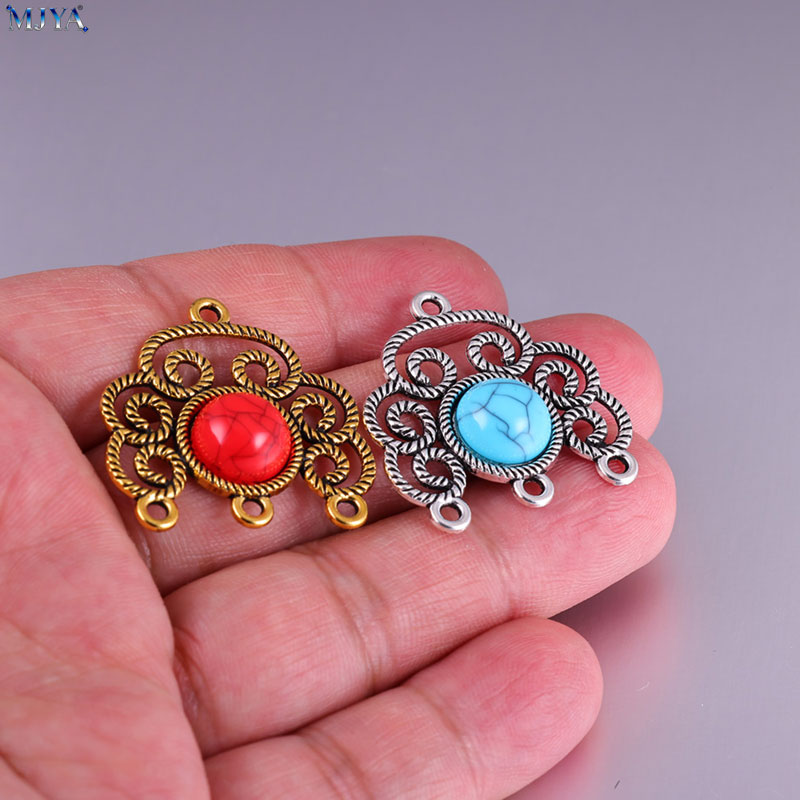 MJYA 5pcs/lot Vintage Alloy Tu - огляд і ціна Flower Supply