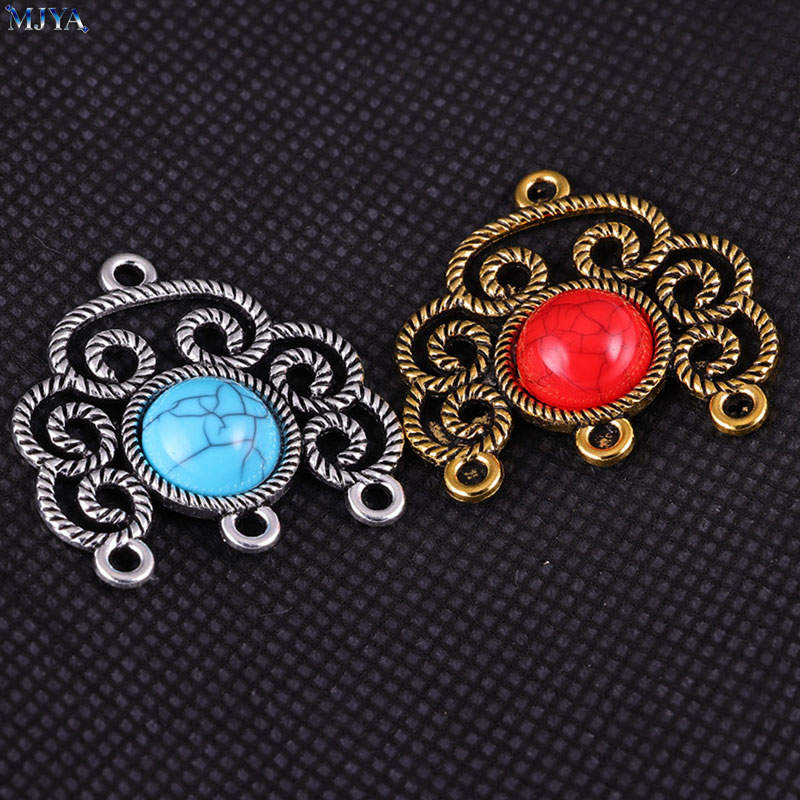 MJYA 5pcs/lot Vintage Alloy Tu - огляд і ціна Flower Supply