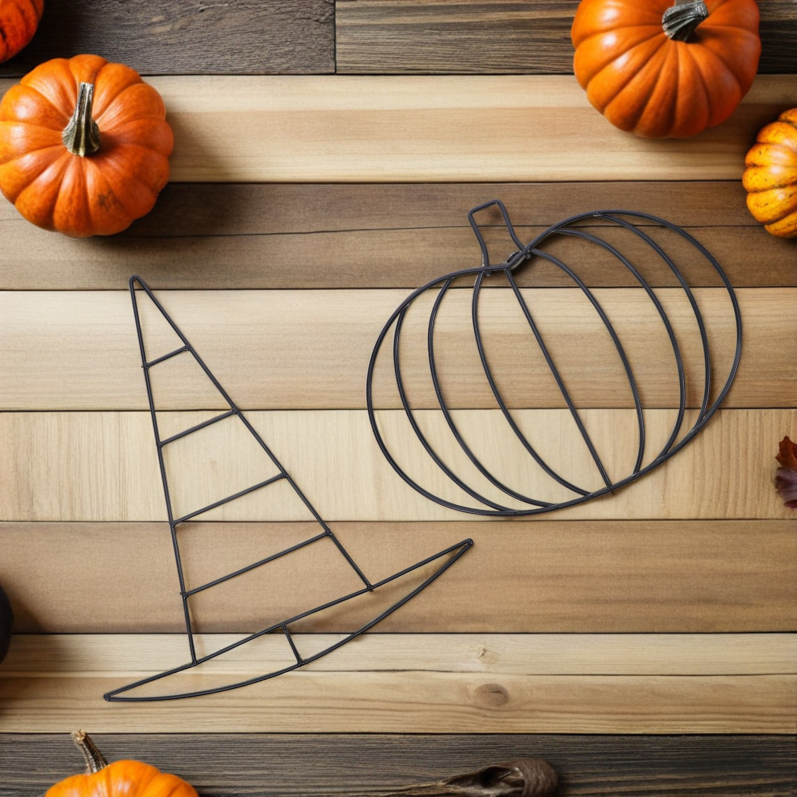 2Pcs Pumpkin Shaped Wreath For - огляд і ціна Wreath Form Wire