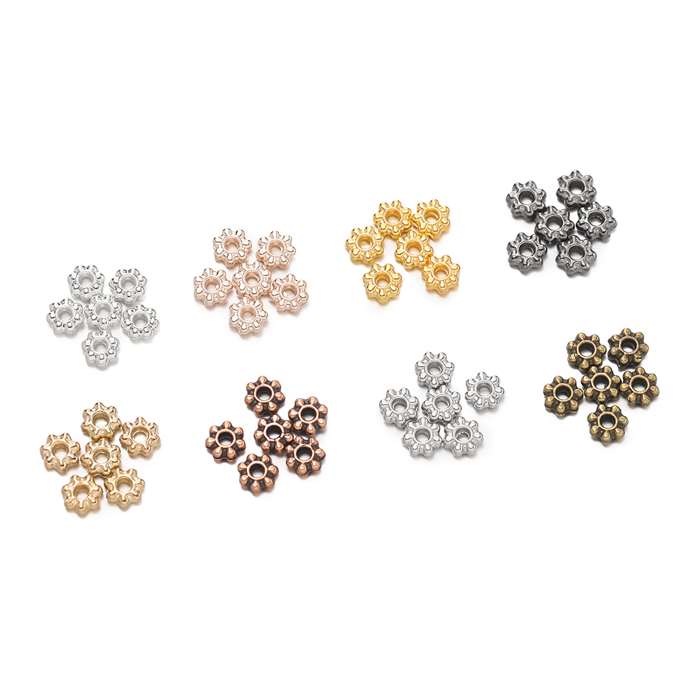200Pcs 4/6mm Alloy Snowflake B - огляд і ціна Flower Supply