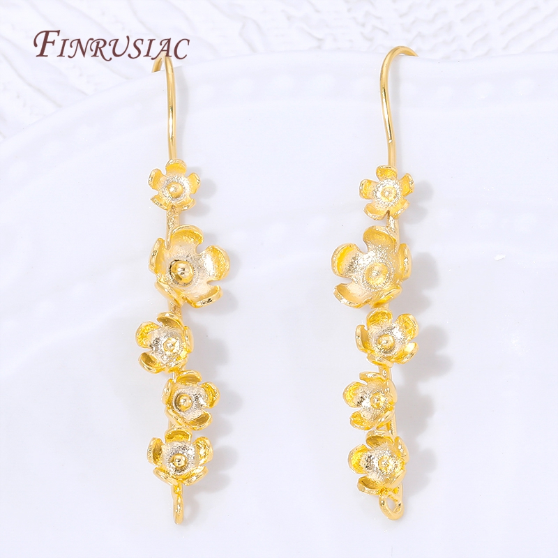 18K Gold Plated Flower Earring - огляд і ціна Flower Supply
