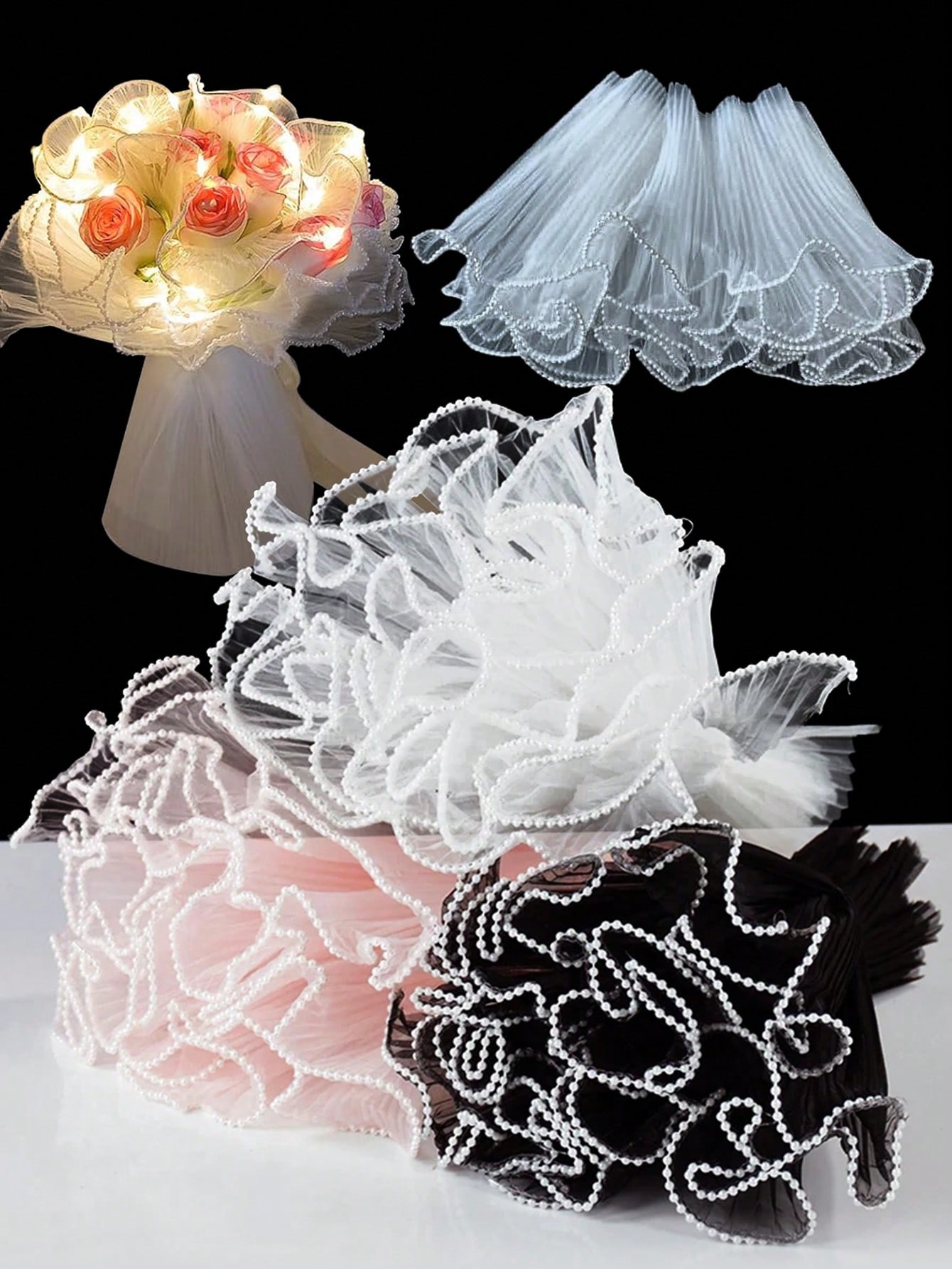 4Yards Faux Pearl Edge Flower  - огляд і ціна Ae Florist Supply